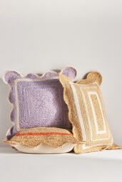 Jute Scallop Pillow - thumbnail 4