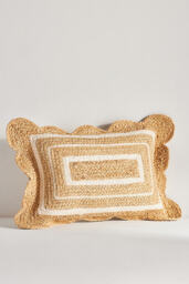 Jute Scallop Pillow - thumbnail 1