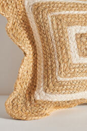Jute Scallop Pillow - thumbnail 3
