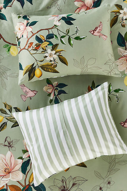 The Organic Cotton Printed Sateen Pillowcases by Maeve, Set of 2