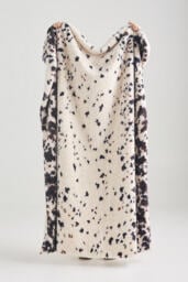 Speckle Printed Faux-Fur Throw Blanket - thumbnail 1