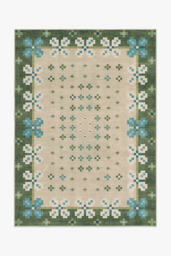 Ruggable Washable Scandi-Floral Clove Rug - thumbnail 3