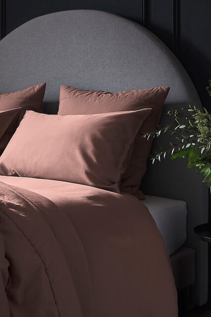 Bedfolk Rust Luxe Cotton Duvet Cover - image 1