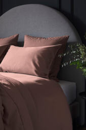 Bedfolk Rust Luxe Cotton Duvet Cover