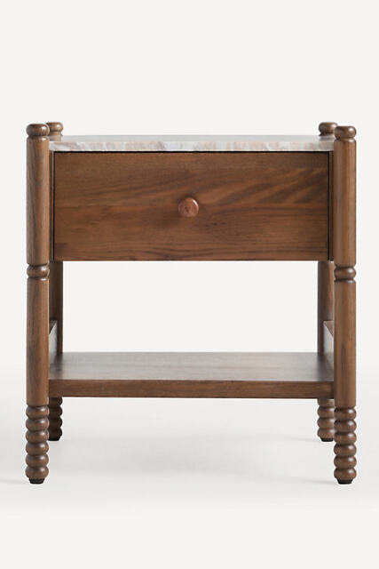 Amelia Marble Top Nightstand - image 1