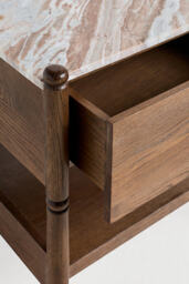 Amelia Marble Top Nightstand - thumbnail 3