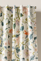 By Anthropologie Hattie Cotton Floral Printed Blackout Curtain - thumbnail 2