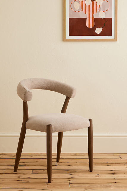 Elsa Weave-Upholstered Beech Wood Dining Chair - image 1