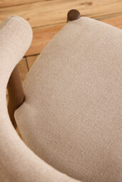 Elsa Weave-Upholstered Beech Wood Dining Chair - thumbnail 3