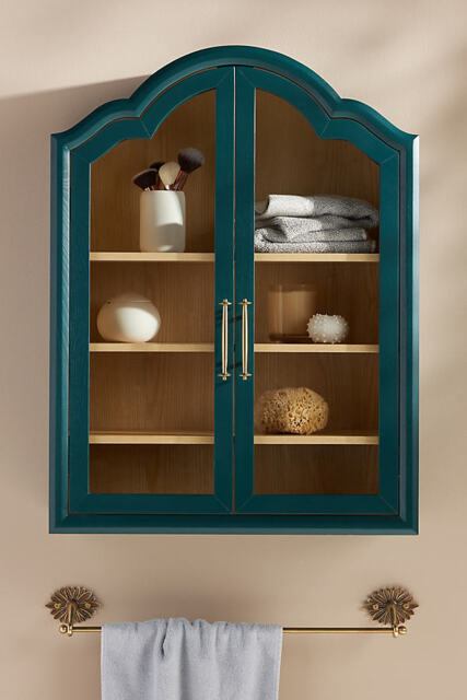 Livia Ash Wood Bathroom Wall Cabinet