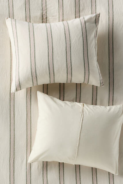 Linen-Cotton Yarn Dyed Pillowcases, Set of 2