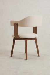 Brooke Cotton-Upholstered Beech Wood Dining Chair - thumbnail 4
