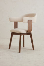 Brooke Cotton-Upholstered Beech Wood Dining Chair - thumbnail 6