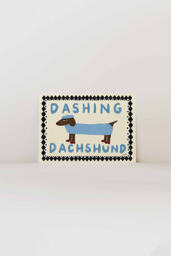 Nephthys Illustrated Dashing Dachshund Art Print