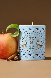 Maeve Scarf Fruity Vanilla Bean & Apple Ceramic Candle - thumbnail 1