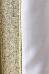 Rowen Woven Textured Ruched Piping Blackout Curtain - thumbnail 3
