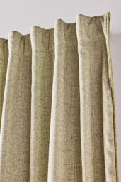 Rowen Woven Textured Ruched Piping Blackout Curtain - thumbnail 2