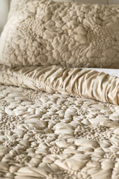 Dahlia Cotton Jersey Floral Quilted Bedspread - thumbnail 2