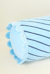 Cotton Velvet Striped Cushion - thumbnail 7