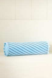 Cotton Velvet Striped Cushion - thumbnail 6