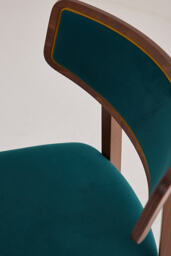 Amy Velvet-Upholstered Beech Wood Dining Chairs, Set of 2 - thumbnail 4