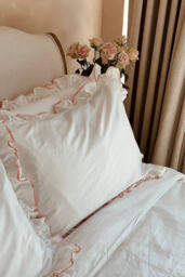 Sukun Provence Dusty Pink Cotton Sateen Pillowcase, Set of 2