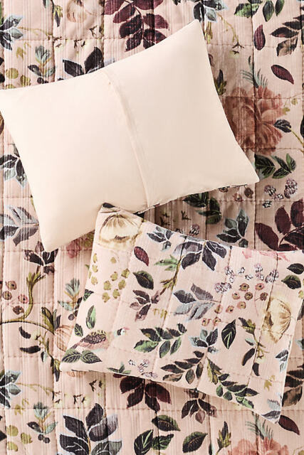 Seren Floral Velvet Pillowcases, Set of 2