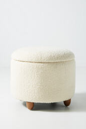 Boucle Louise Storage Ottoman - thumbnail 3