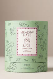 Papier x Anthropologie Fresh Meadow Haze Doodle Glass Candle - thumbnail 2