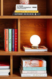 houseof Brass Opal Disk Rechargeable Table Lamp - thumbnail 3