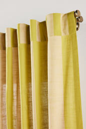 Peggy Cotton Ruffle Striped Curtain - thumbnail 2