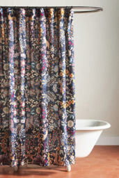 The Printed Cotton Slub Shower Curtain Collection - thumbnail 1