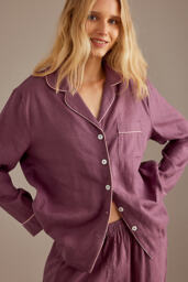Piglet In Bed Linen Trouser Pyjama Set - thumbnail 3