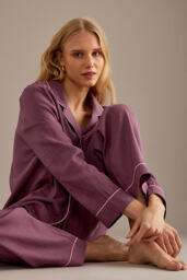 Piglet In Bed Linen Trouser Pyjama Set - thumbnail 4