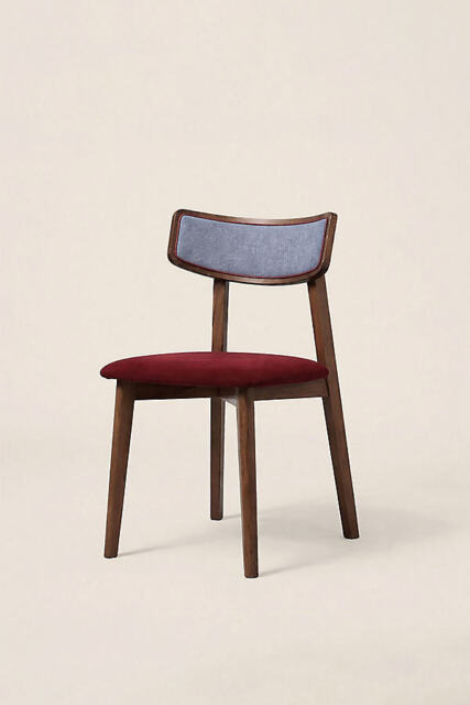 Amy Velvet-Upholstered Wood Dining Chairs, Set of 2