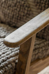 nkuku Keya Chunky Weave & Mango Wood Chair - thumbnail 3