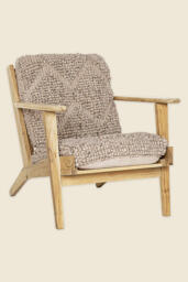 nkuku Keya Chunky Weave & Mango Wood Chair - thumbnail 4