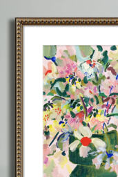 Wildflowers In Green Vase No. 1 by KT Smail Wall Art - thumbnail 2