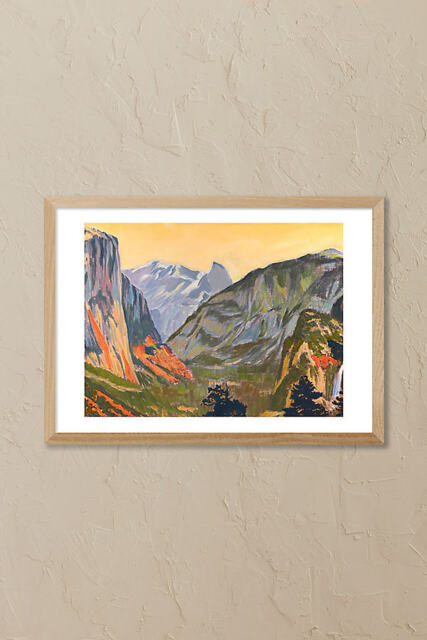 East End Prints Golden Mountain Pass Framed Wall Art