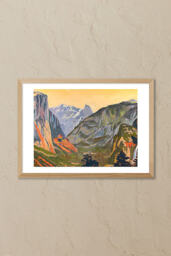 East End Prints Golden Mountain Pass Framed Wall Art