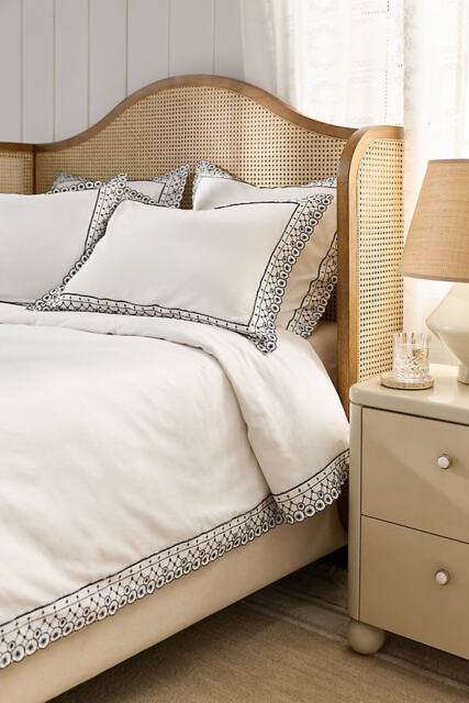 Catalina Cotton Embroidered Duvet Cover - image 1