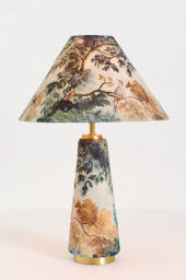 Lulu Printed Fabric Upholstered Empire Table Lamp - thumbnail 2