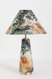 Lulu Printed Fabric Upholstered Empire Table Lamp - thumbnail 3