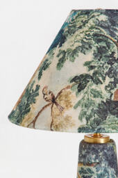 Lulu Printed Fabric Upholstered Empire Table Lamp - thumbnail 4