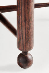 "Roma Round 60"" Oak Wood Dining Table" - thumbnail 4