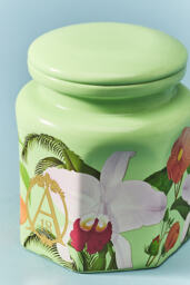 Apothecary 18 Floral Orchid & Amber Ceramic Candle - thumbnail 3