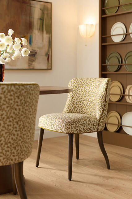 Meryl Walnut Dining Chair - image 1