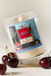 Imaginary Authors x Anthropologie Fruity Cherry Groove Glass Candle - thumbnail 1