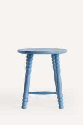 Roma Turned Wood Stool - thumbnail 2