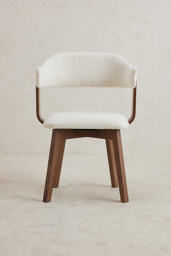 Brooke Boucle-Upholstered Beech Wood Dining Chair - thumbnail 4